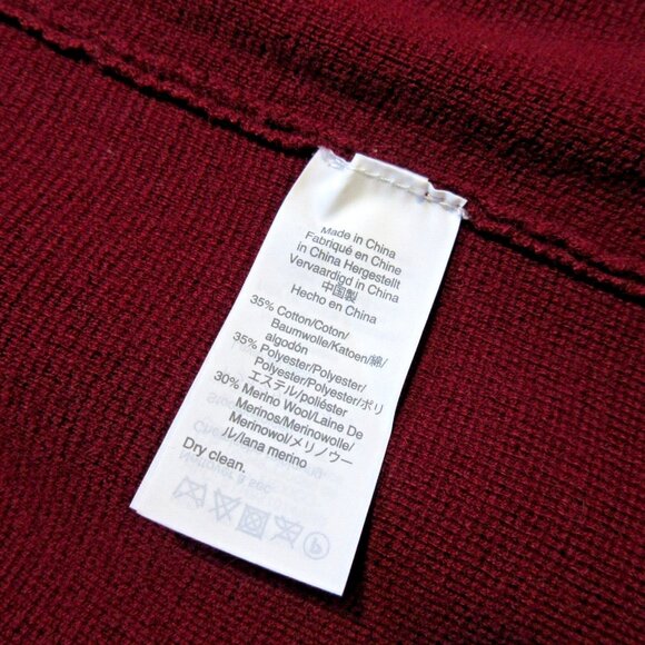 NWT J.Crew Juliette in Burgundy Open-Front Collarless Sweater Blazer XL - Picture 6 of 6